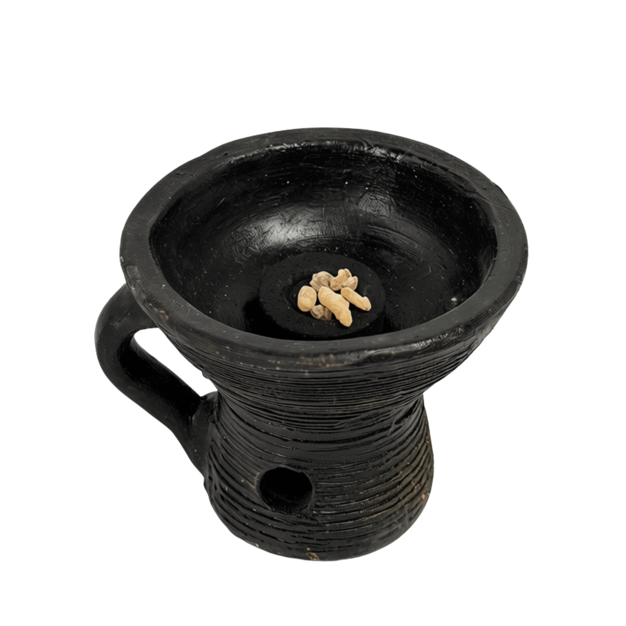 Porta tazza in terracotta in carbonio - 9x9 cm